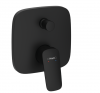 Hansgrohe Logis Jednouchwytowa bateria wannowa zgodna z normą EN 1717, podtynkowa do iBox universal czarny mat 71407670